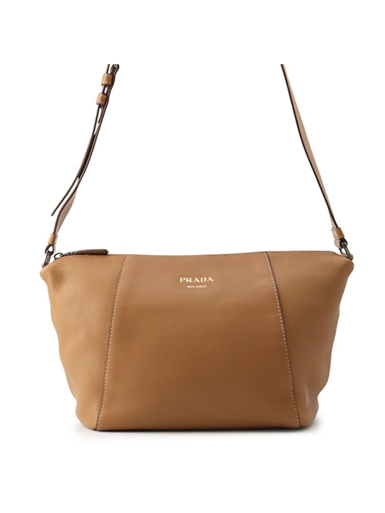 Prada Shoulder Bag Logo Leather